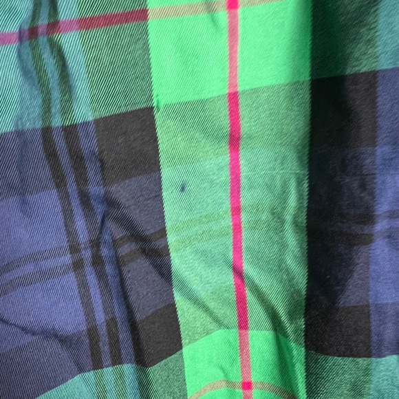 Lilly Pulitzer Womens 0 Plaid Golf Pants Green Blue Preppy VTG Ankle Cropped - Picture 6 of 6